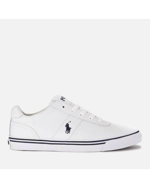 Polo Ralph Lauren White Hanford Leather Trainers for men