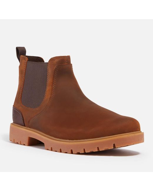 Clarks Brown Rossdale Top Leather Boots for men