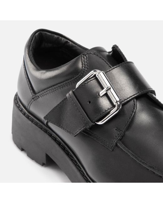 Vagabond Black Cosmo Buckled Leather Shoes