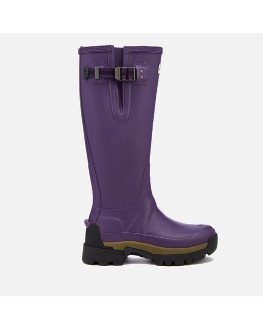 Hunter Purple Women's Balmoral Side Adjustable 3mm Neoprene Wellies