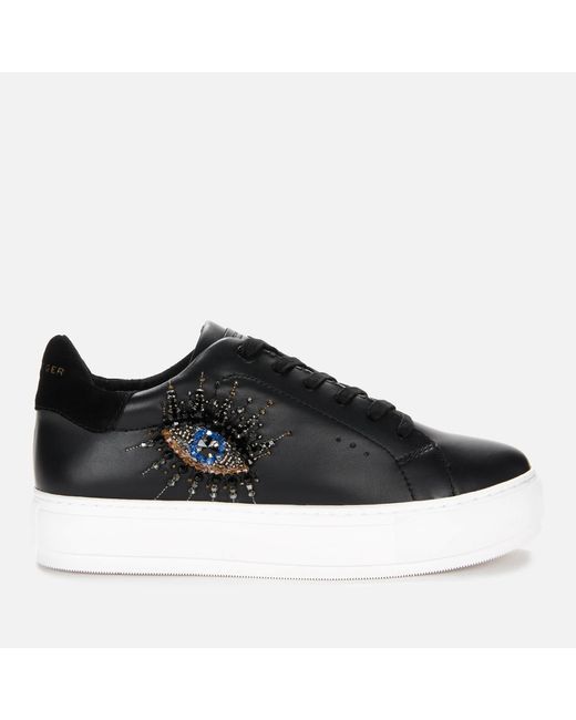kurt geiger flatform trainers
