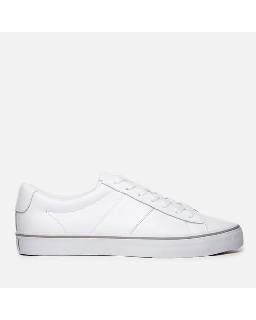 Polo Ralph Lauren White Sayer Leather Trainers for men