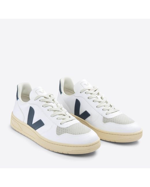 Veja V-10 Vegan Trainers in White for Men | Lyst