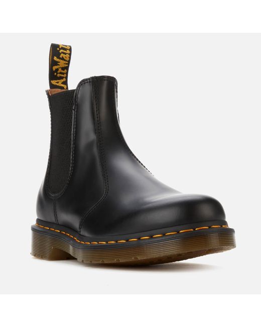 Dr. Martens Black 2976 Smooth Leather Chelsea Boots