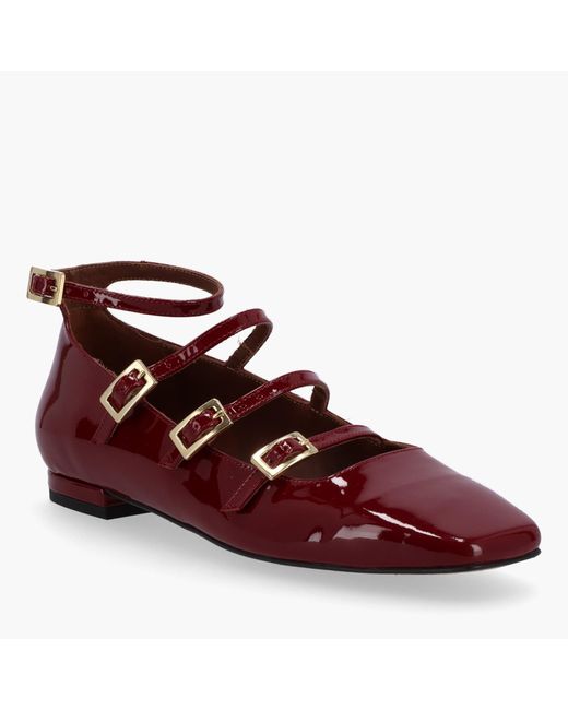Alohas Red Luke Patent Leather Ballet Flats