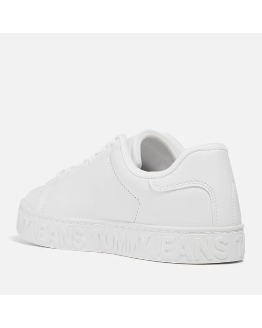 Tommy Hilfiger White Cool Low Top Leather Trainers