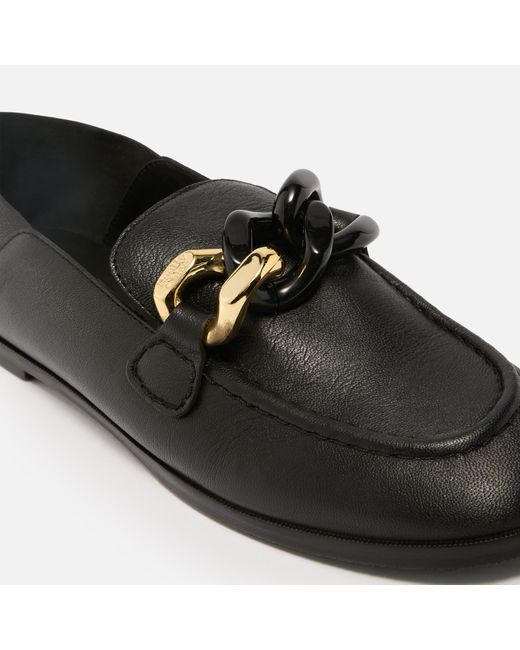 See By Chloé Black Monyca Full-grained Leather Loafers