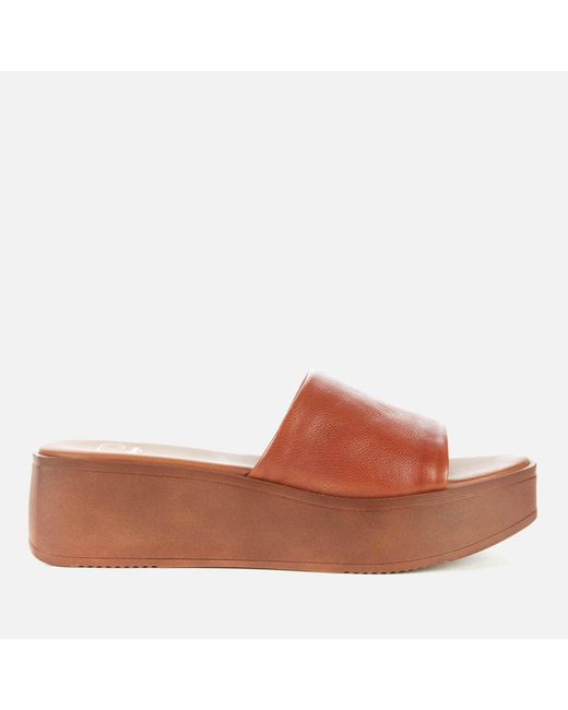dune tan mules
