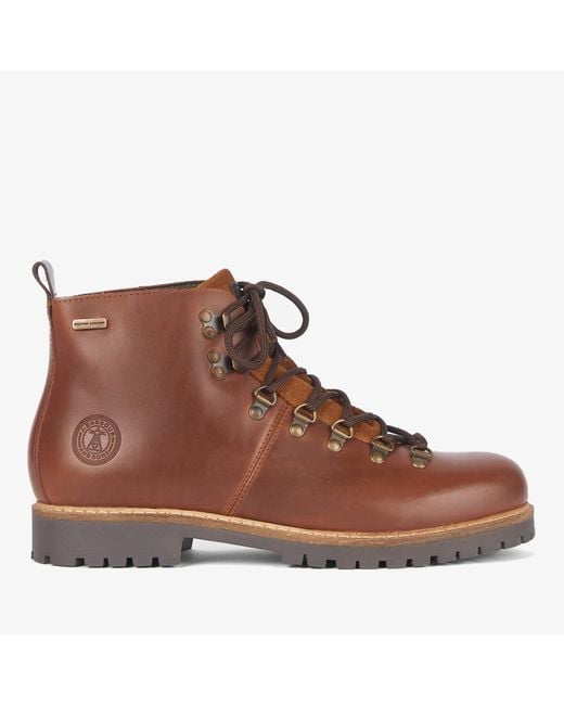 Barbour Brown Wainwright Leather Hiking-style Boots for men