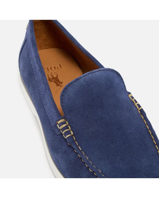 Polo Ralph Lauren Blue Merton Venetian Suede Loafers for men