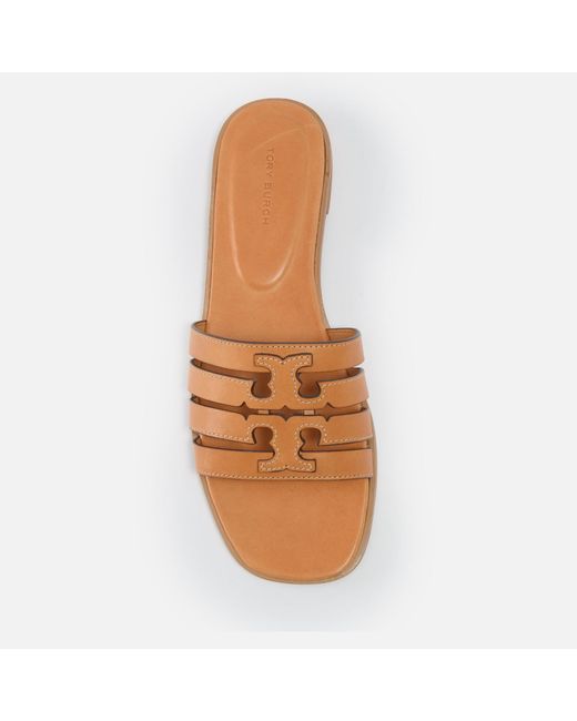 Tory Burch Brown Ines Cage Leather Sandals