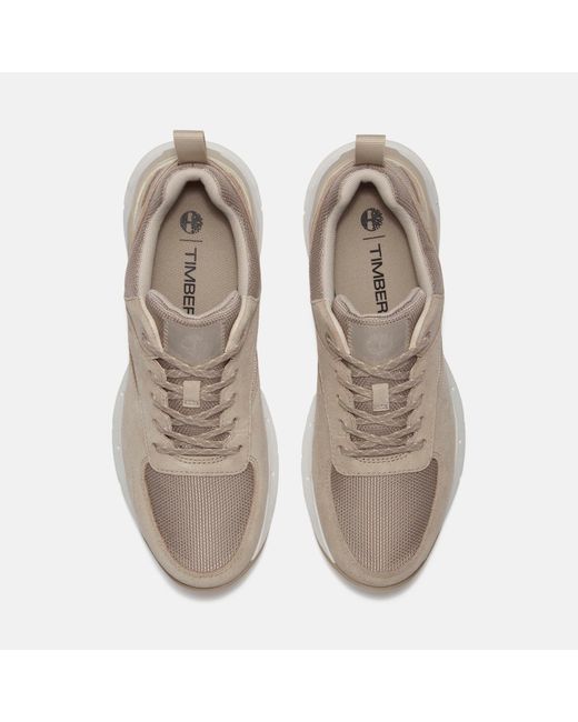 Timberland Gray Voyager Park Low Lace-up Trainer For Men In Beige, Man, Beige, Size: 6.5 for men