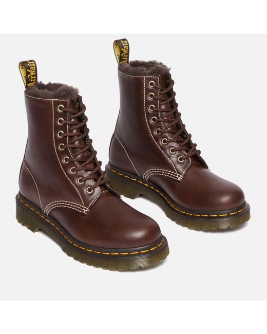 Dr. Martens Brown 1460 Serena Pull Up Women's Boots