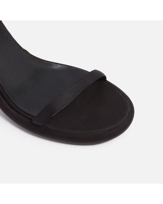 Alias Mae Black Jasmine Satin Heeled Sandals