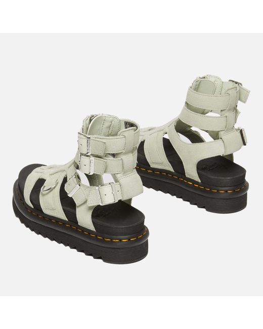 Dr. Martens Metallic Olson Leather Gladiator Sandals