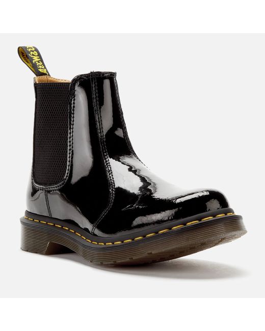 patent chelsea boots dr martens