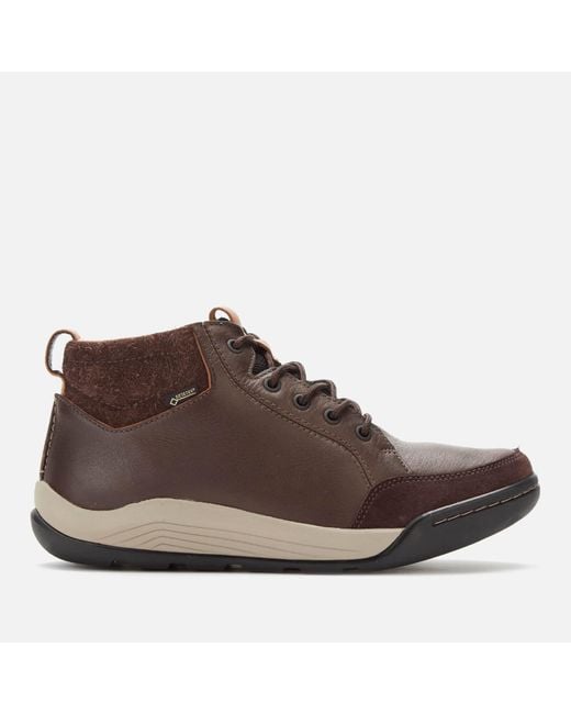Clarks Ashcombe Mid Gtx Leather/warmlined Hiking Style Boots in Brown for  Men | Lyst Canada