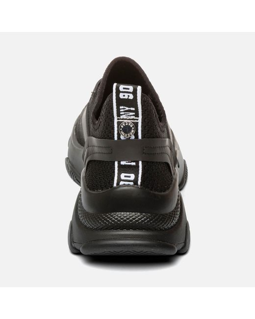 Steve Madden Match Stretch knit Running style Trainers in Black