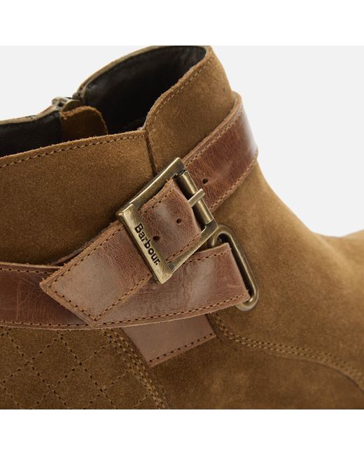 Barbour Jane Suede Ankle Boots in Brown | Lyst UK