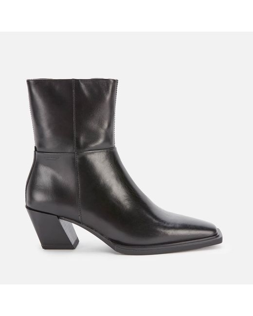Vagabond Black Alina Leather Heeled Boots