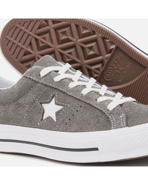 Converse One Star Vintage Suede Ox Women's Shoes (trainers) In Grey in Gray  | Lyst