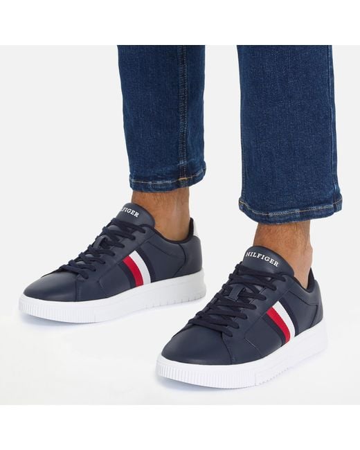 Tommy Hilfiger Blue Cupsole Trainers for men