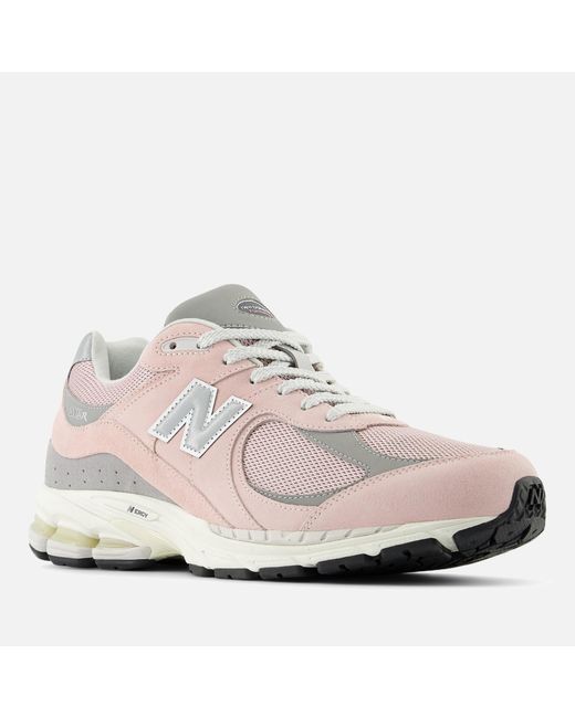 New Balance Pink Unisex 2002r Suede And Mesh Trainers