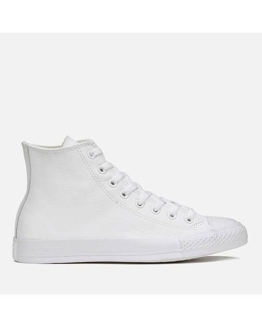 leather high top converse
