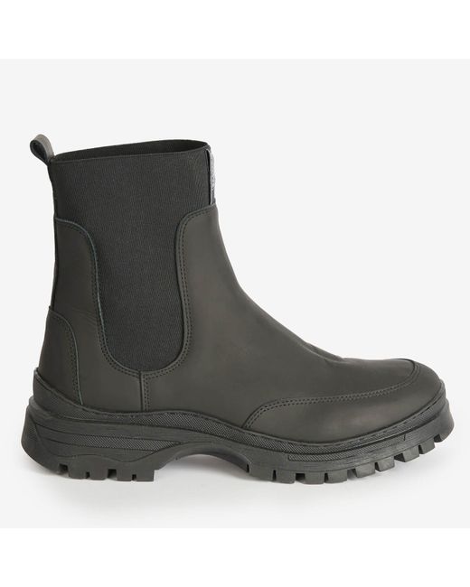Barbour Reine Leather Chelsea Boots in Black | Lyst