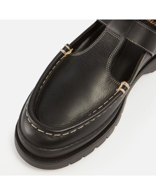 Kleman Black Rade Full-Grain Leather Shoes for men