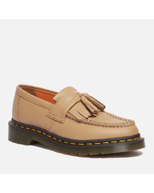 Dr. Martens Natural Adrian Virginia Leather Loafers