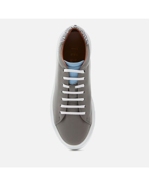 grey flatform trainers