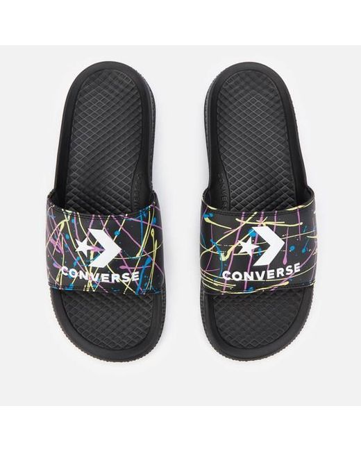 Svarende til Tålmodighed Charmerende Converse All Star Splatter Print Slide Sandals in Black for Men | Lyst  Canada