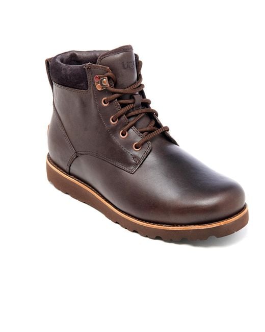UGG Seton Tl Waterproof Leather Boots in Brown for Men Lyst UK