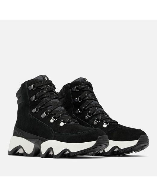 Sorel Black Kinetic Impact Conquest Plus Suede Boots