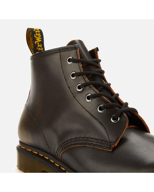 Dr. Martens 101 Vintage Leather 6-eye Boots in Brown for Men | Lyst