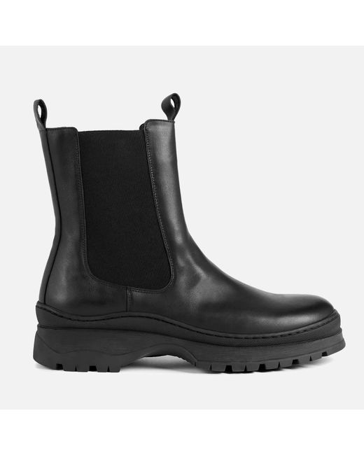Ted Baker Black Akeeno Leather Chelsea Boots for men