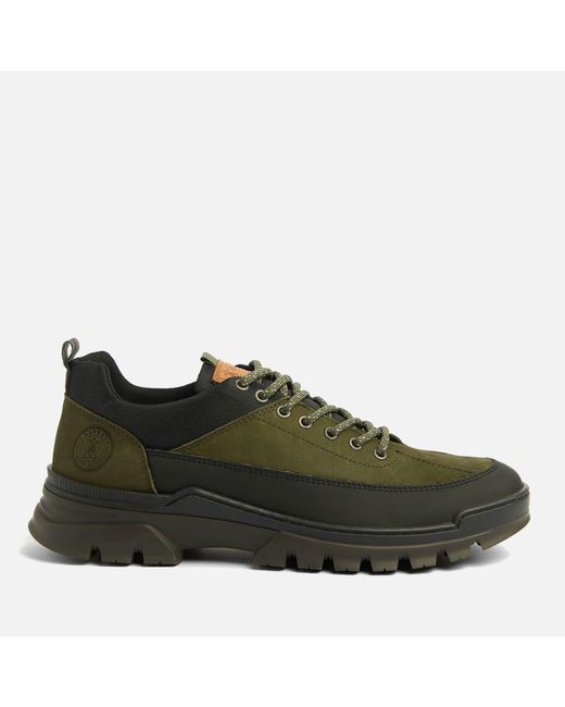 Barbour Green Cain Hiking-style Nubuck Shoes for men