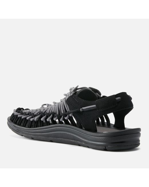 Keen Black Uneek Cord And Suede Sandals for men