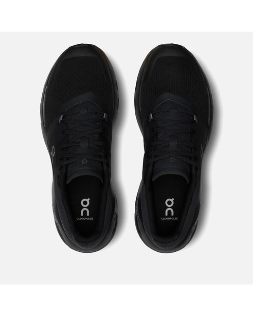 On Shoes Black Cloud Pulse Woven Trainers for men