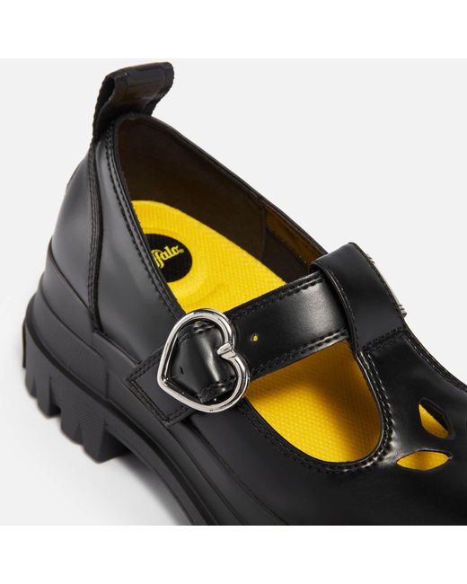 Buffalo Black Aspha Mary Jane Faux Leather Shoes