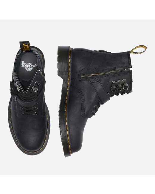 Dr. Martens Black 1460 Hardware Leather Boots
