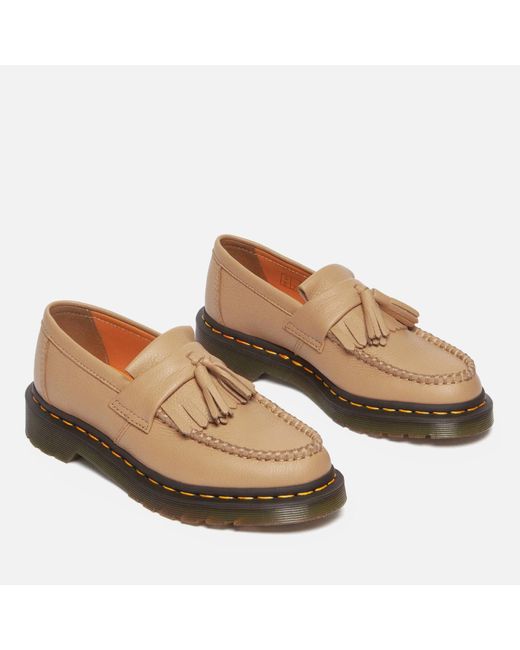 Dr. Martens Natural Adrian Virginia Leather Loafers