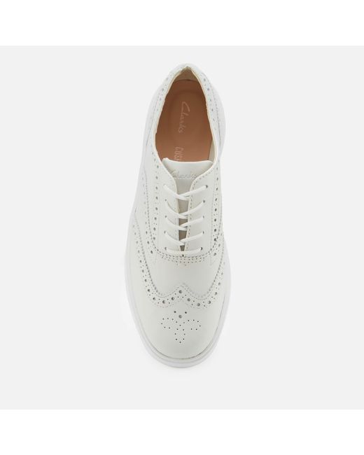 Clarks Hero Leather Brogue Trainers in 