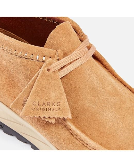 Clarks Brown Wallabee Eden Suede Desert Boots for men
