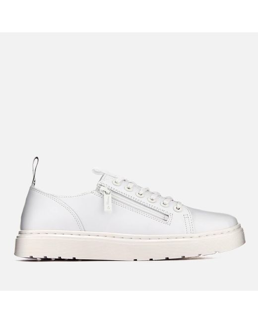 Dr. Martens White Dante Zip Softy T Leather 6-eye Shoes for men