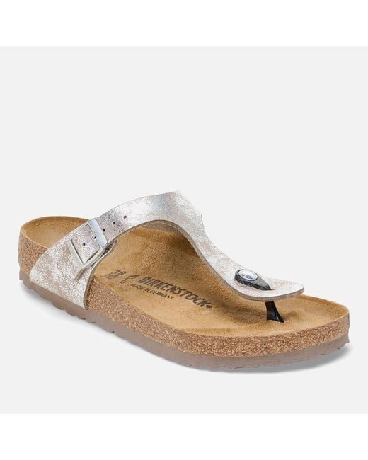 Birkenstock Brown Gizeh Slim-fit Birko-flor® Sandals