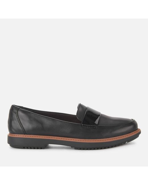 Clarks Black Raisie Arlie Leather Loafers