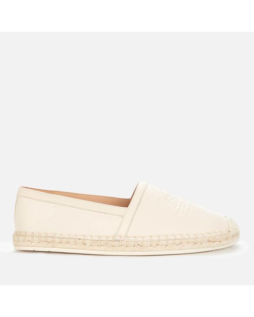 COACH White Charlie Leather Espadrilles