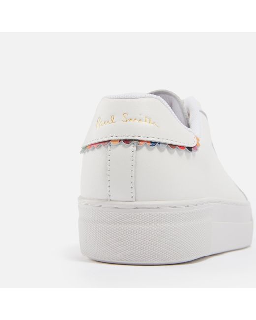 Paul Smith White Kelly Leather Trainers